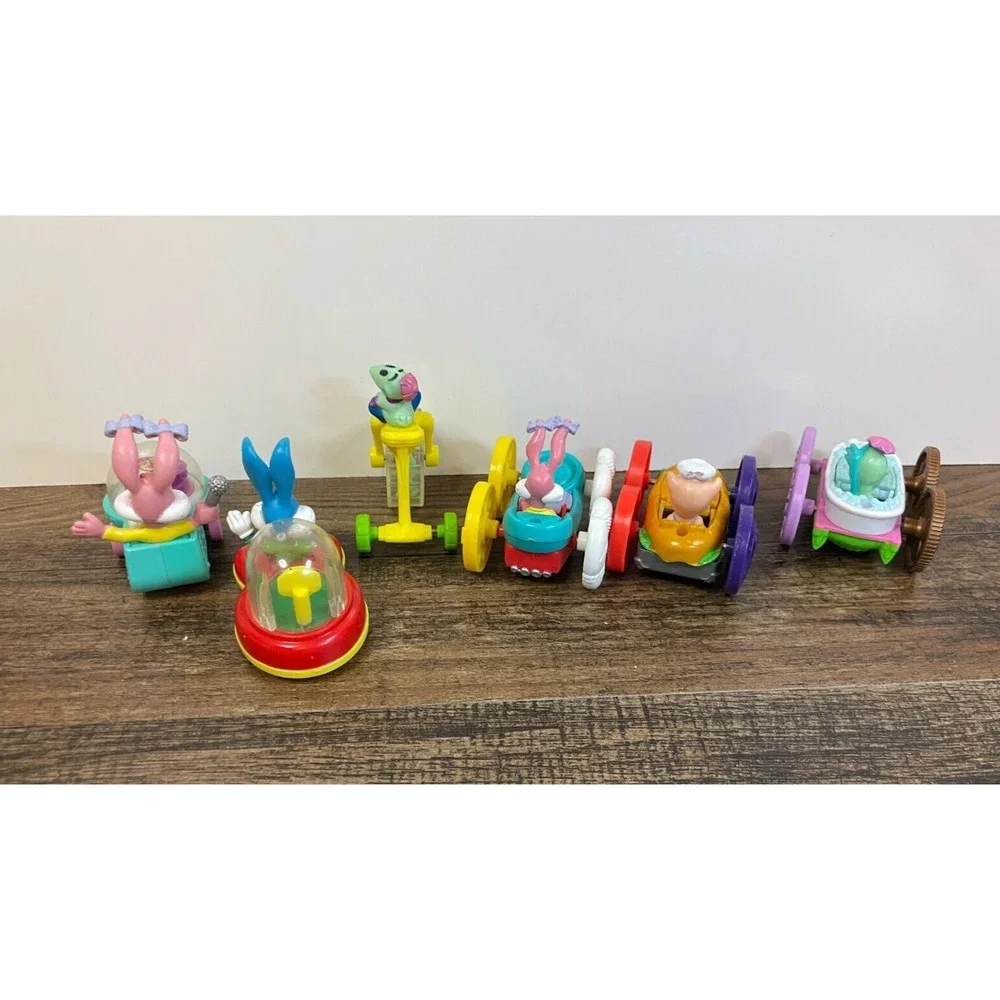 Lot of 6 Tiny Toons Adventures Mcdonalds Cars Flip Buster Happy Meals